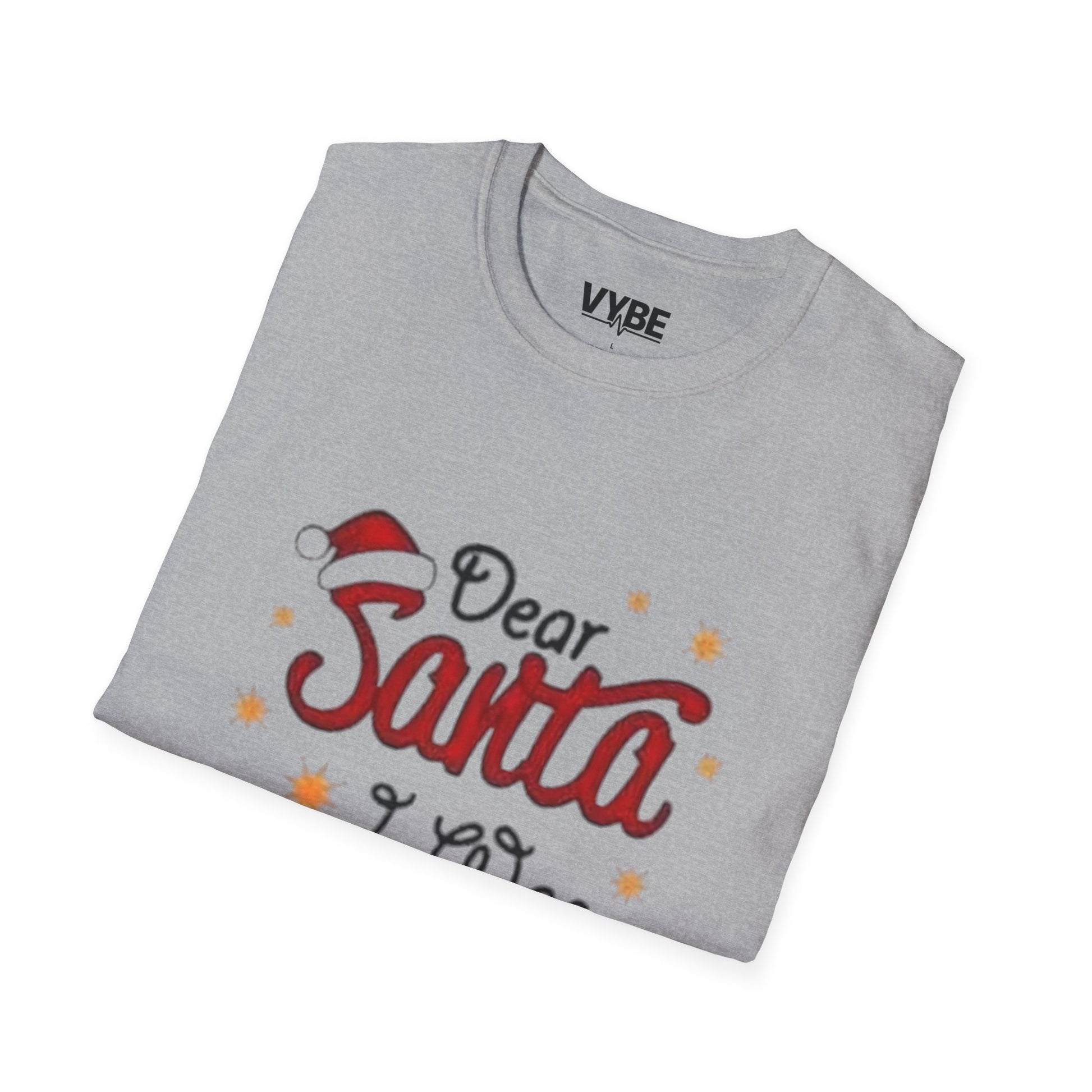 Christmas- Funny Dear Santa Framed Christmas T-Shirt - VYBE Shop