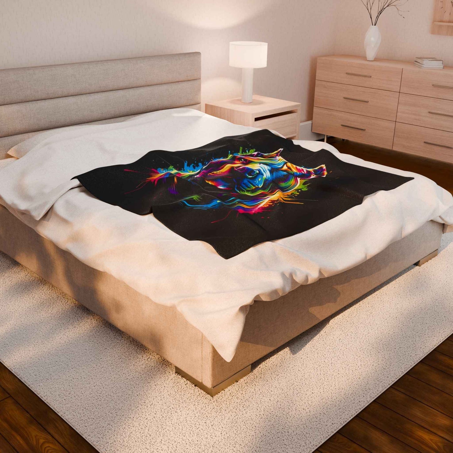 Colorful Pitbull Plush Blanket for Ultimate Comfort and Style