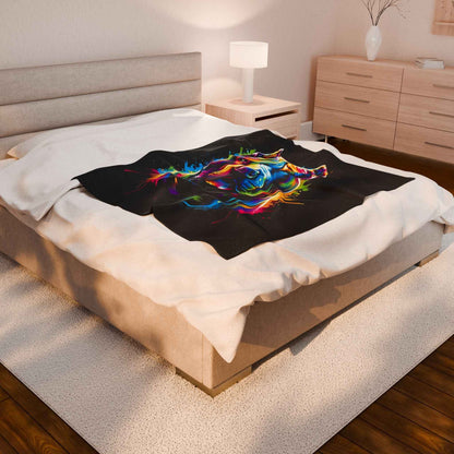 Colorful Pitbull Plush Blanket for Ultimate Comfort and Style