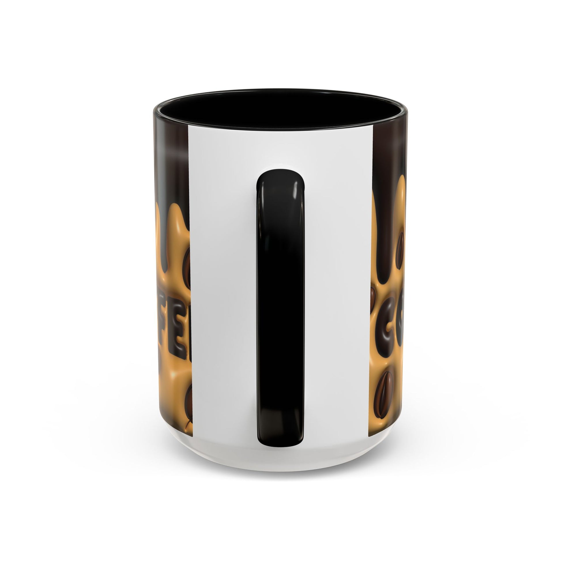 Coffee Lover's Accent Mug - Inflated 3D Design. 11oz or 15oz - VYBE