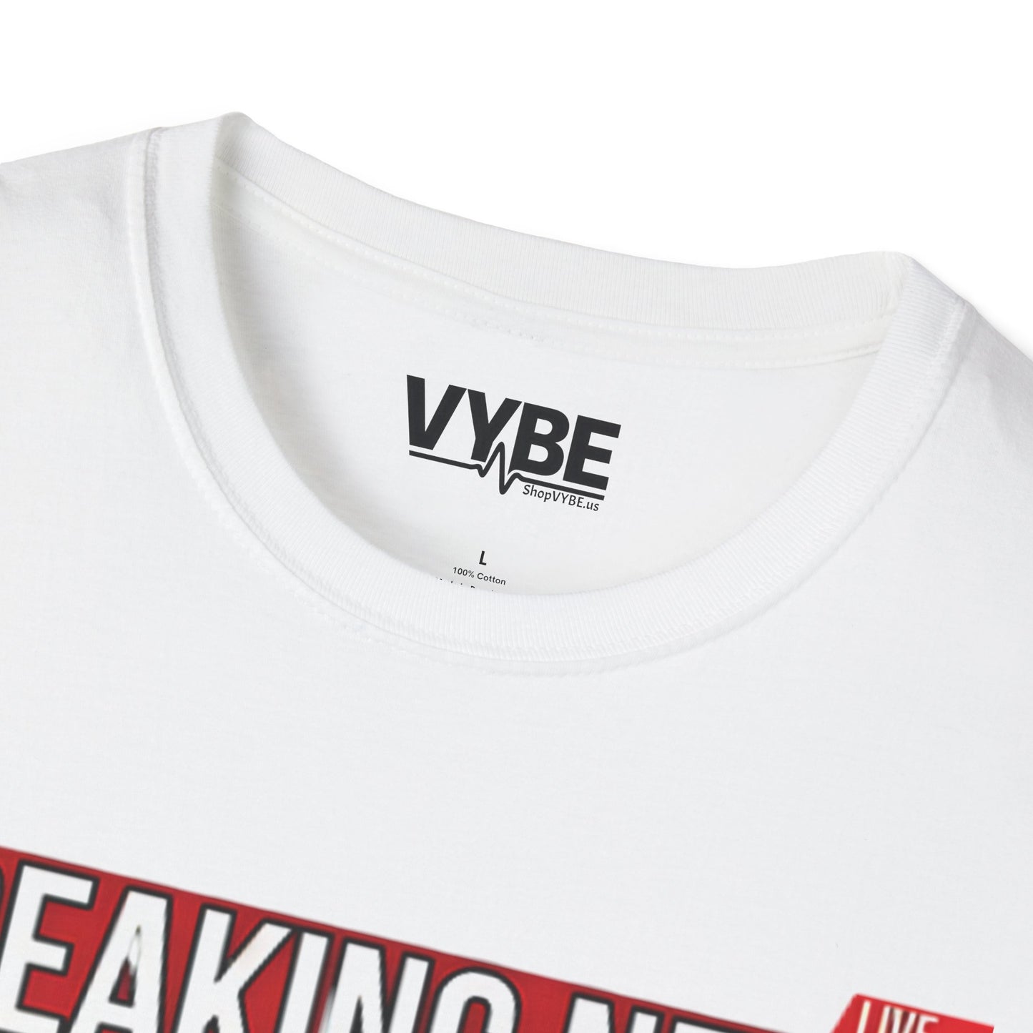Breaking News I Don't Care Tee - VYBE