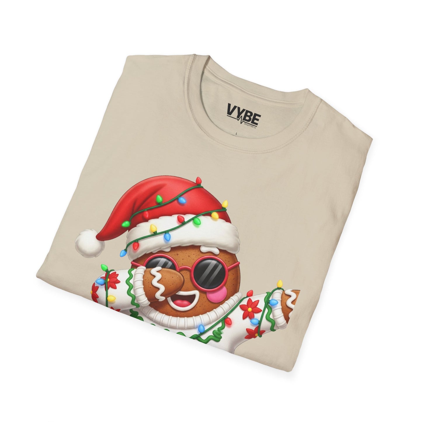 Gingerbread Dab Christmas T-Shirt - VYBE