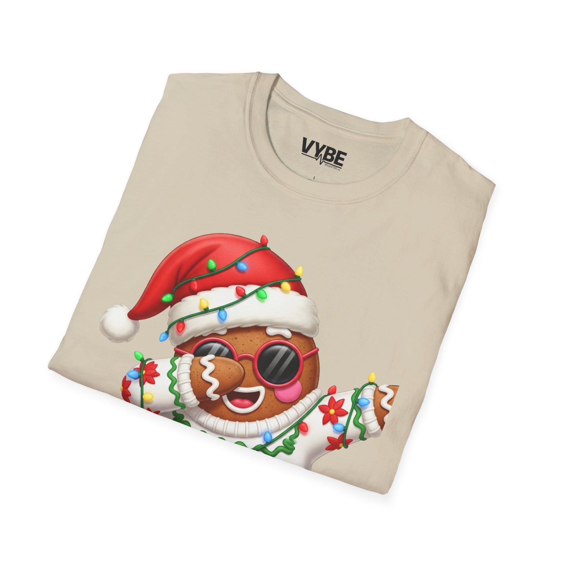 Gingerbread Dab Christmas T-Shirt - VYBE