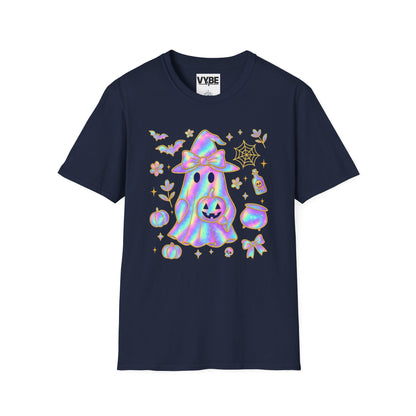 Halloween- Ghost T-Shirt, Unisex Tee for Fall, Cute Graphic Tee, Halloween Party Wear, Gift for Spooky Season - VYBE Shop