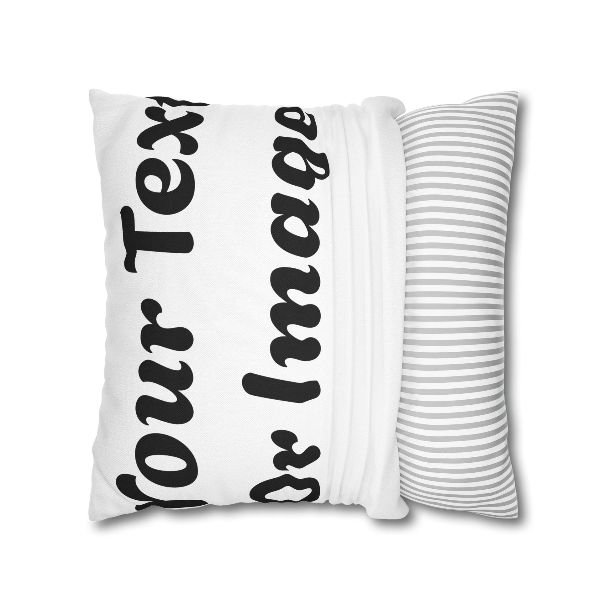 Customizable Pillowcase - Personalized Spun Polyester Throw Pillowcase for Unique Home Decor - VYBE Shop