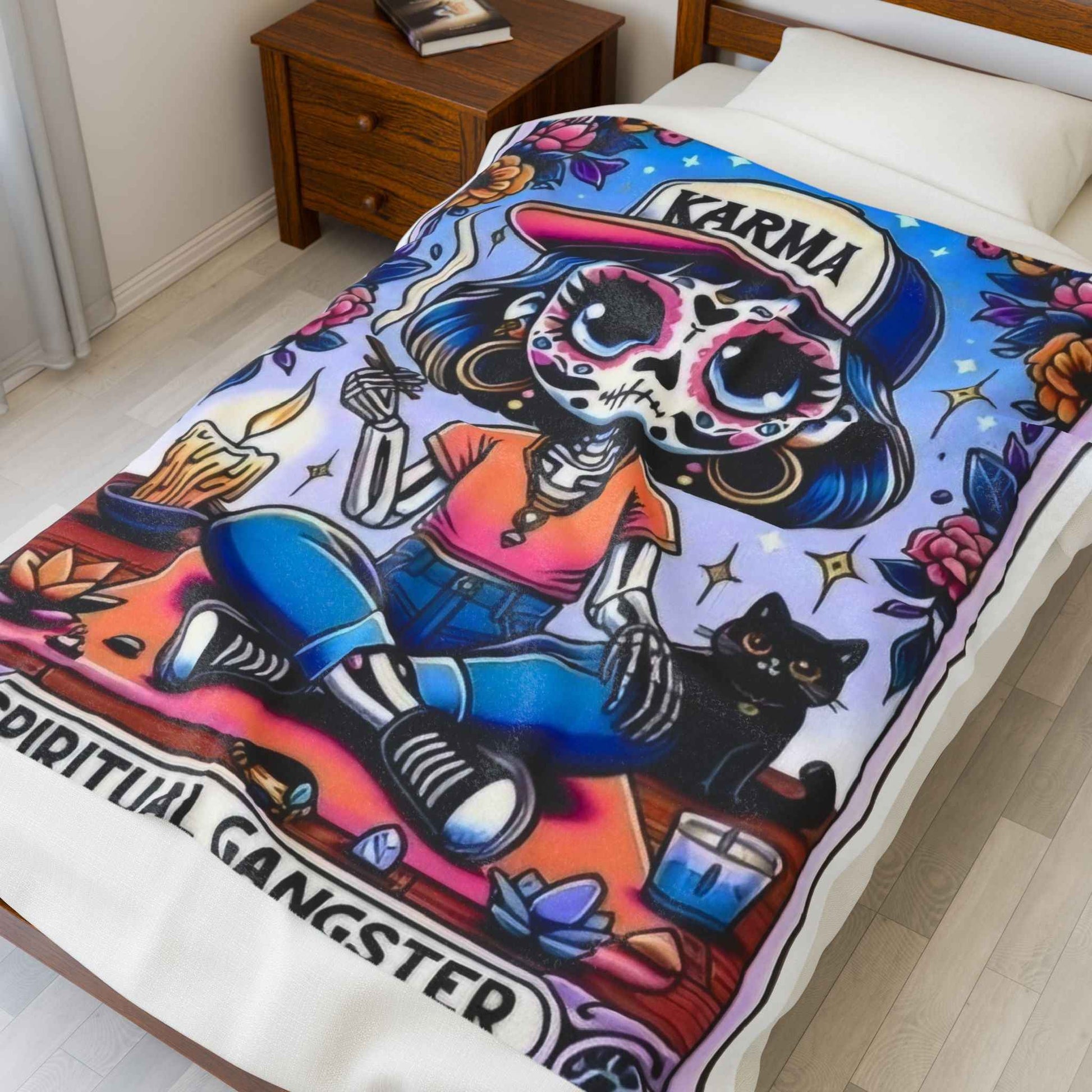Tarot SG Plush Blanket for Spiritual Comfort and Cozy Vibes