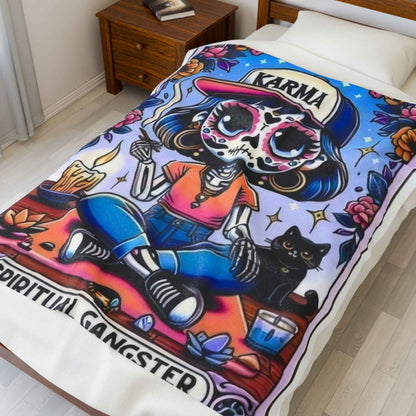 Tarot SG Plush Blanket for Spiritual Comfort and Cozy Vibes