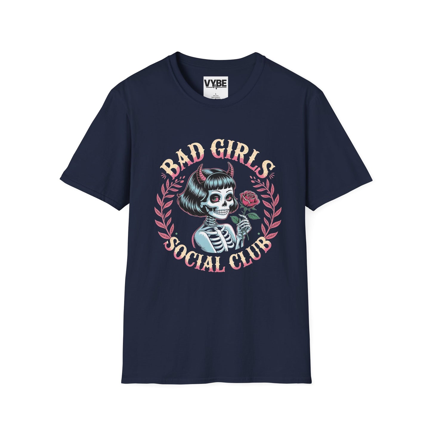 Edgy- Bad Girls Social Club T-Shirt, Unisex Graphic Tee, Alternative Fashion, Halloween Outfits, Gift for Rebels - VYBE Shop
