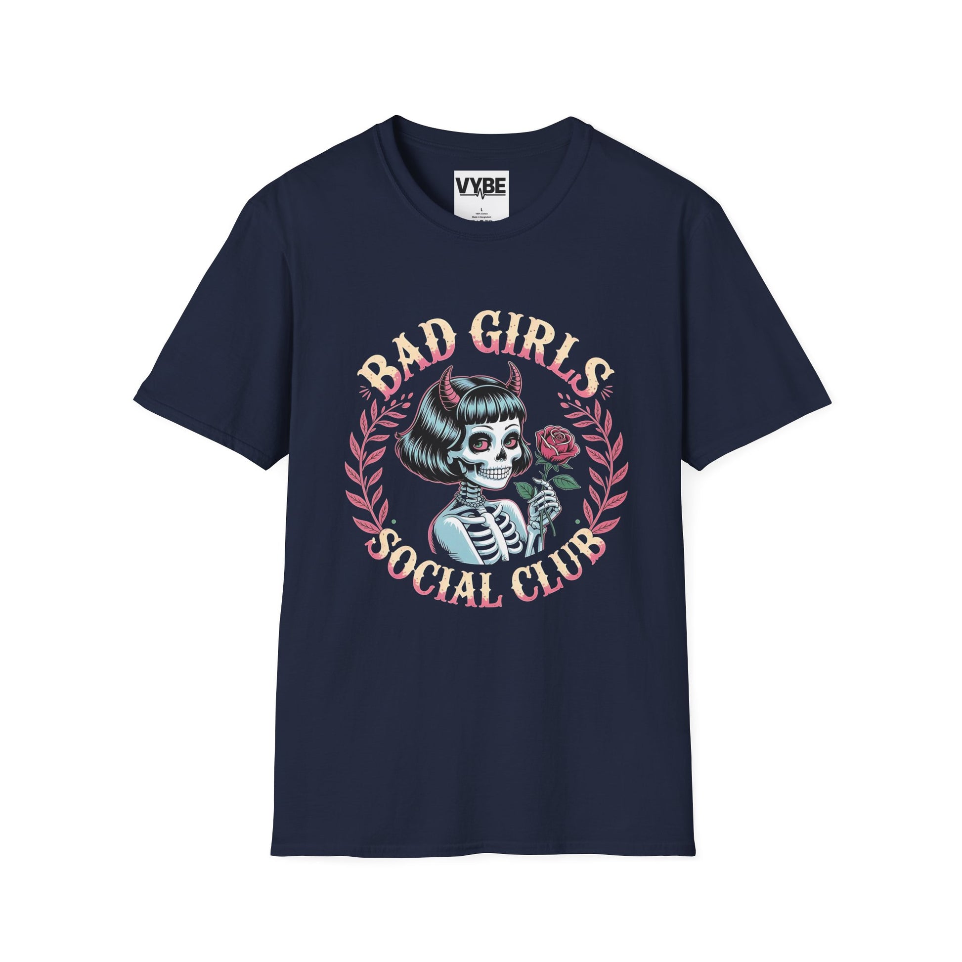Edgy- Bad Girls Social Club T-Shirt, Unisex Graphic Tee, Alternative Fashion, Halloween Outfits, Gift for Rebels - VYBE Shop