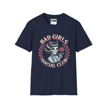 Edgy- Bad Girls Social Club T-Shirt, Unisex Graphic Tee, Alternative Fashion, Halloween Outfits, Gift for Rebels - VYBE Shop
