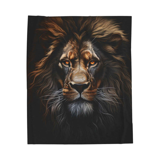 Lion Print Plush Blanket