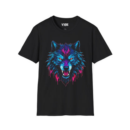 Vibrant Wolf Graphic T-Shirt - VYBE Shop