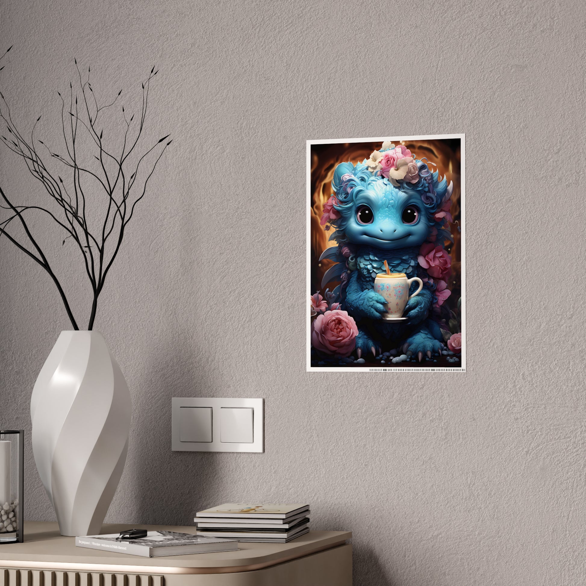 Adorable Fantasy Creature Poster, Gift for Kids - VYBE Shop