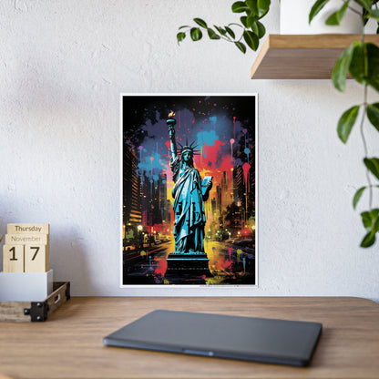 Vibrant Cityscape Art Posters, Glossy Wall Decor, Gift for Art Lovers - VYBE Shop