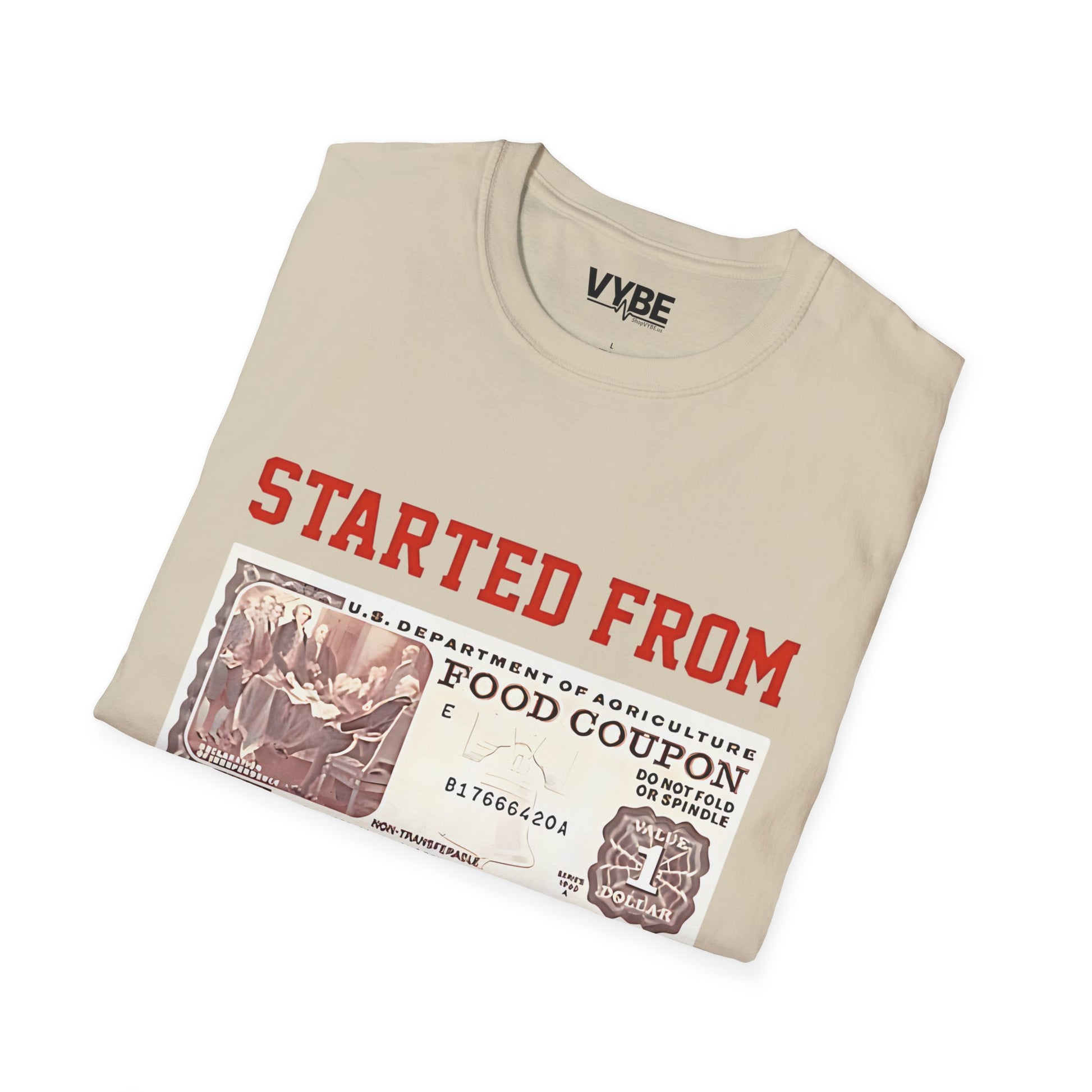 Started From The Bottom T-Shirt, Streetwear, Casual Wear, Funny Quote Shirt - VYBE Shop