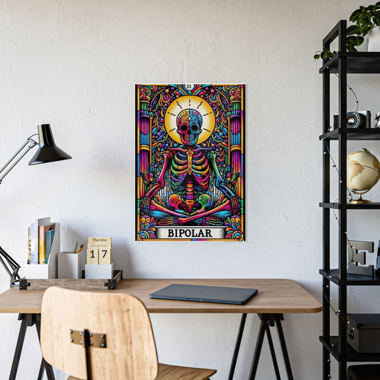 Vibrant Bipolar Tarot Poster - Funny Wall Art for Unique Home Decor - VYBE Shop