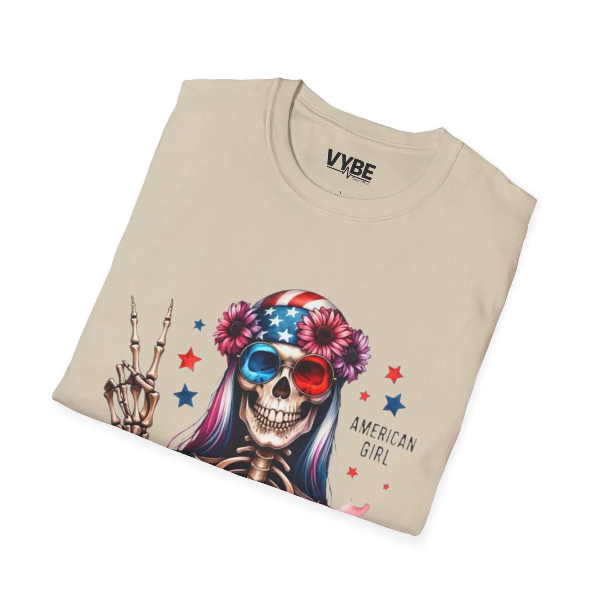 American Girl Skeleton T-Shirt - VYBE