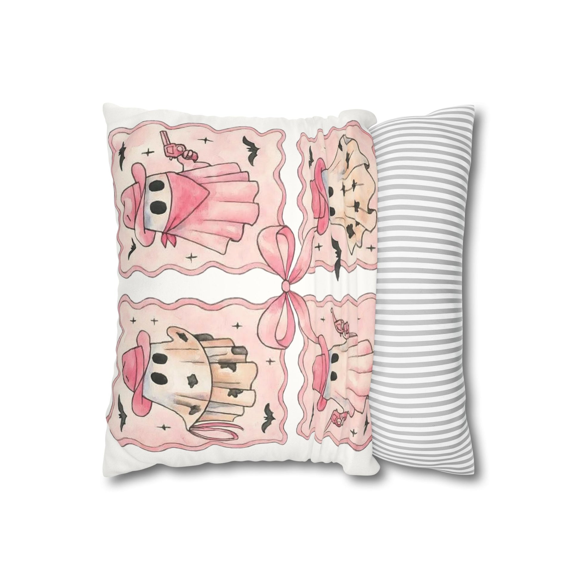 Cowboy Ghost Pillowcase - Cozy Halloween Decor and Cute Home Accent for Ghost Lovers - VYBE Shop