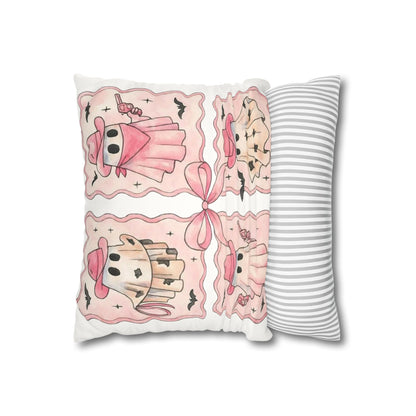 Cowboy Ghost Pillowcase - Cozy Halloween Decor and Cute Home Accent for Ghost Lovers - VYBE Shop