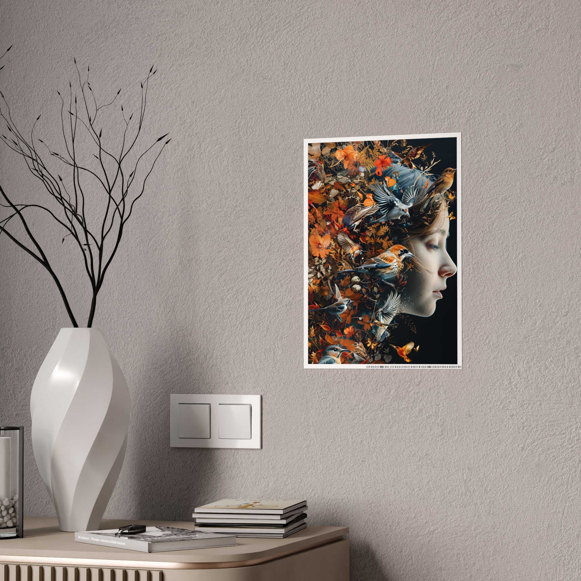 Nature-Inspired Wall Art Print, Colorful Floral Poster for Modern Home Decor, Perfect Gift for Art Lovers - VYBE Shop