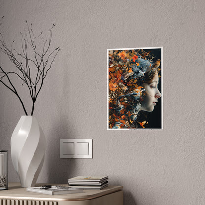 Nature-Inspired Wall Art Print, Colorful Floral Poster for Modern Home Decor, Perfect Gift for Art Lovers - VYBE Shop