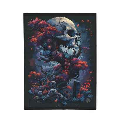 Gothic Skull Plush Blanket