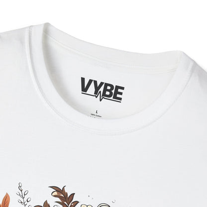 Fall- Ghost Unisex T-Shirt, Fall Apparel, Halloween Tee, Cute Pumpkin Shirt, Cozy Fall Fashion, Gift Idea for Halloween Lovers - VYBE Shop