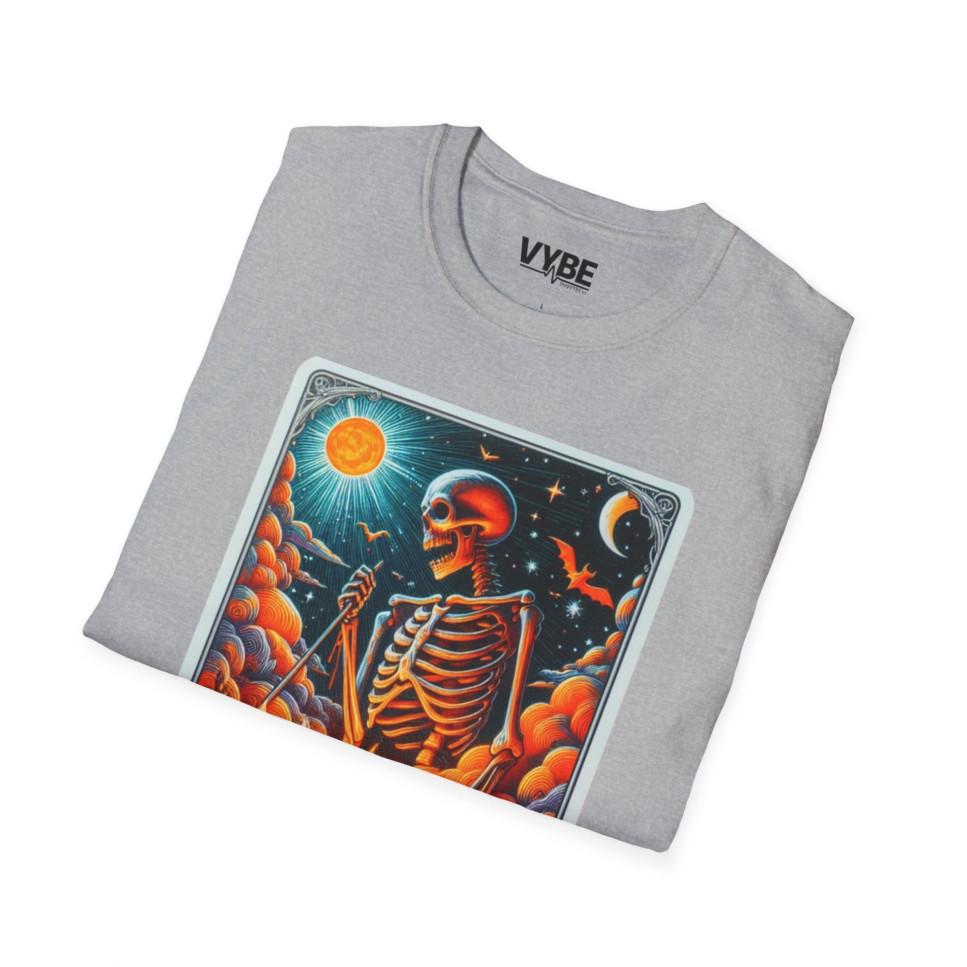 Halloween the Skeleton Tarot Tee for Spooky Style - VYBE Shop
