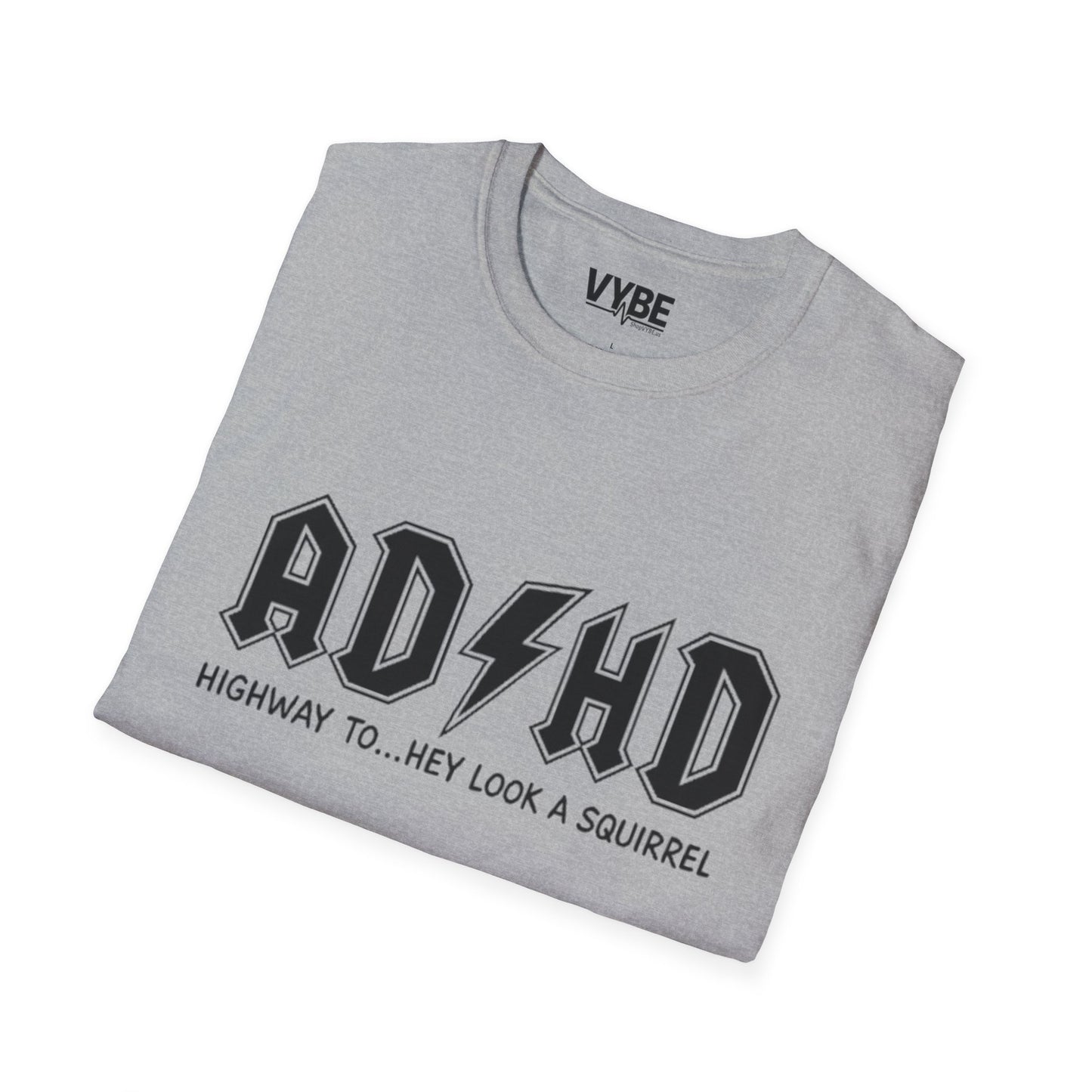 Funny- ADHD Highway Look Squirrel T-Shirt for Fun and Fidgeting