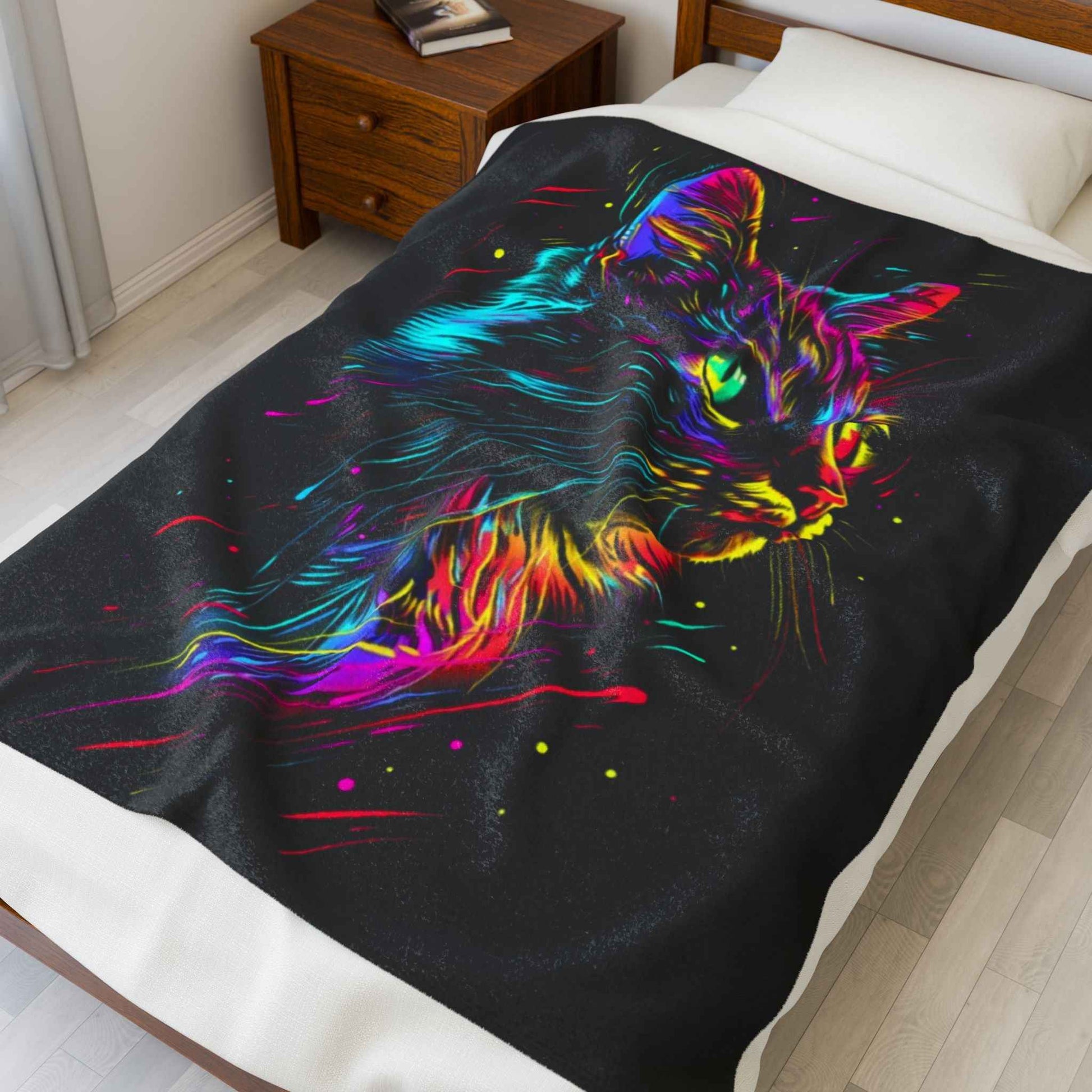 Vibrant Cat Blanket
