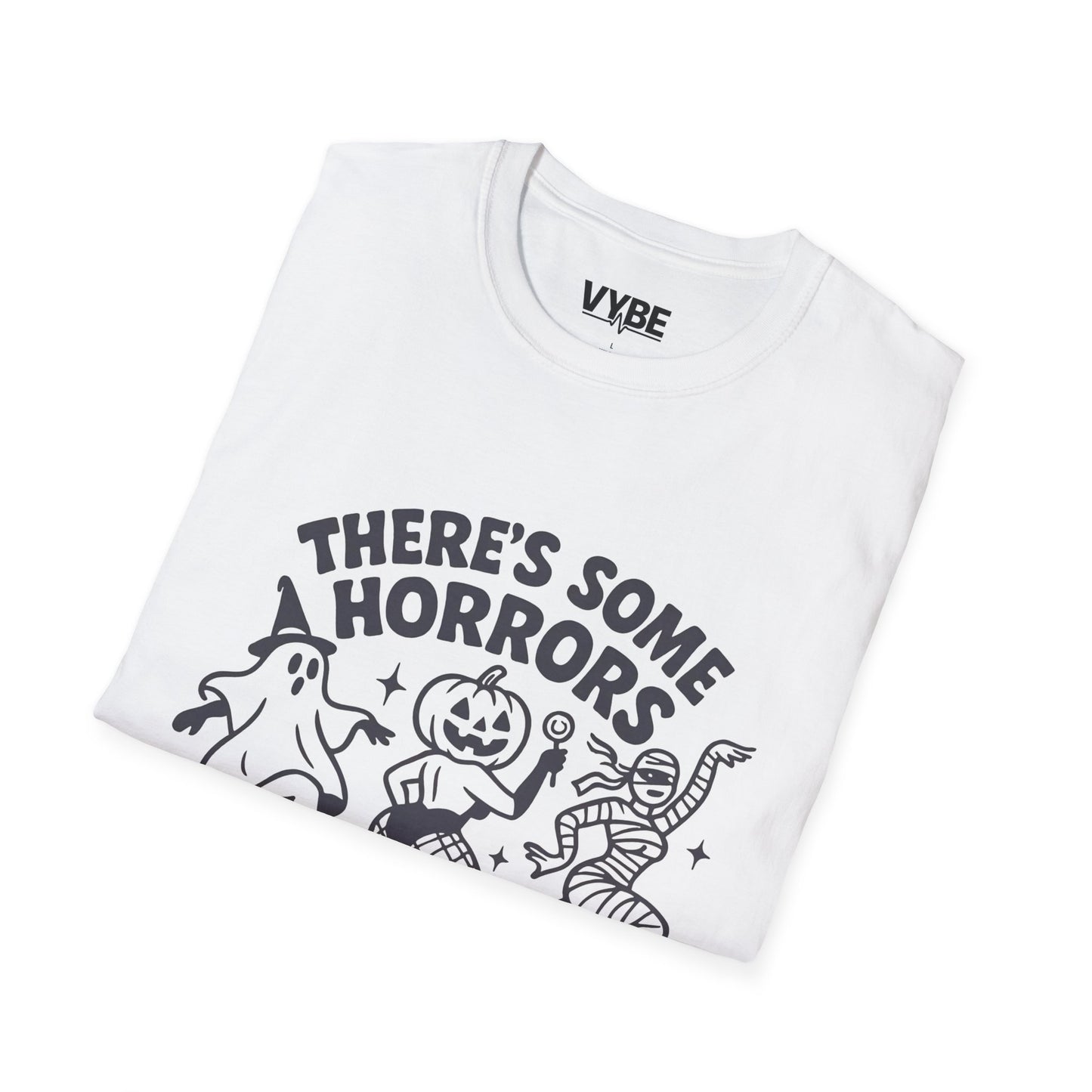 Halloween- Horrors In This House T-Shirt, Casual Wear, Spooky Party Shirt, Gift for Halloween Lovers, Fall Fashion, Ghost Design Tee - VYBE Shop