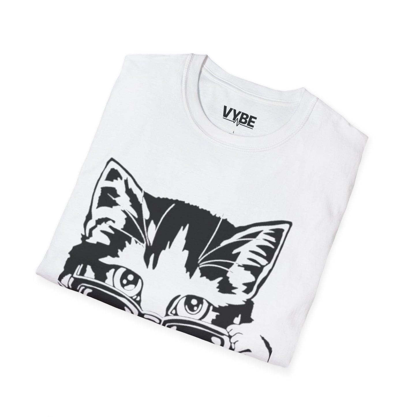 Cute- Cool Cat Sunglasses T-Shirt, Cute Kitty Tee, Gift For Feline Lovers - VYBE Shop