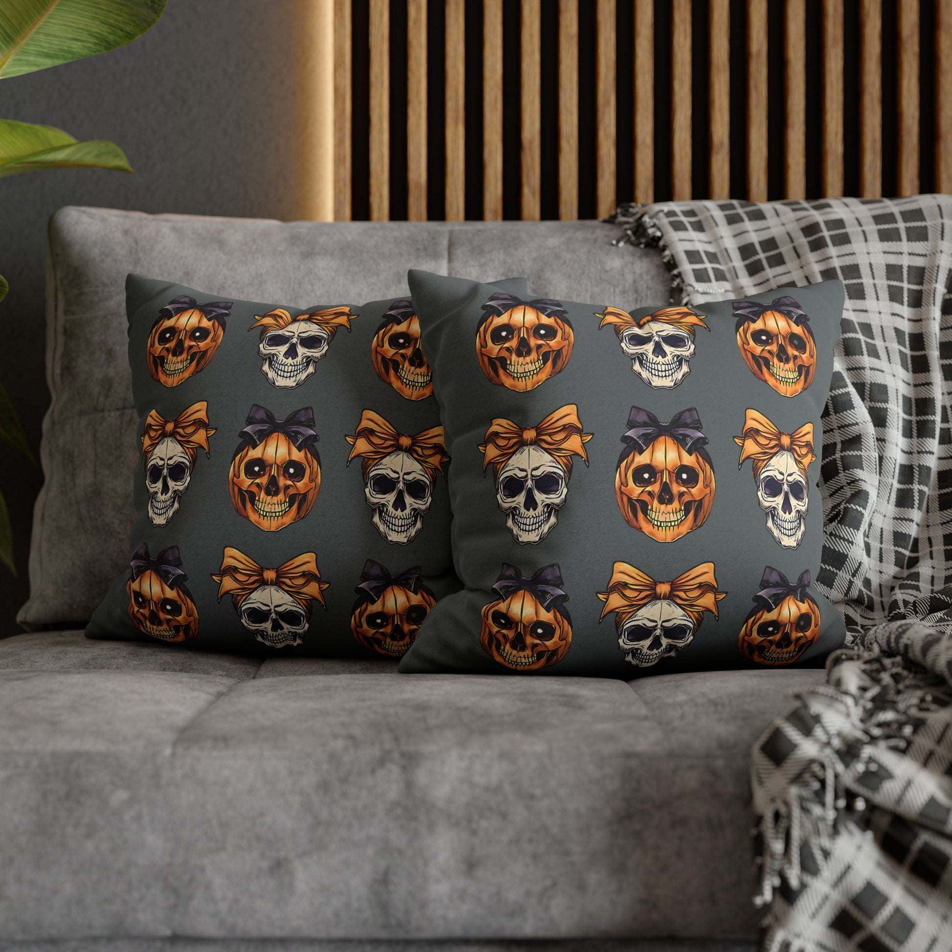 Halloween Skull Decor Pillowcase for Spooky Autumn Decoration and Perfect Gift for Witch Lovers - VYBE Shop