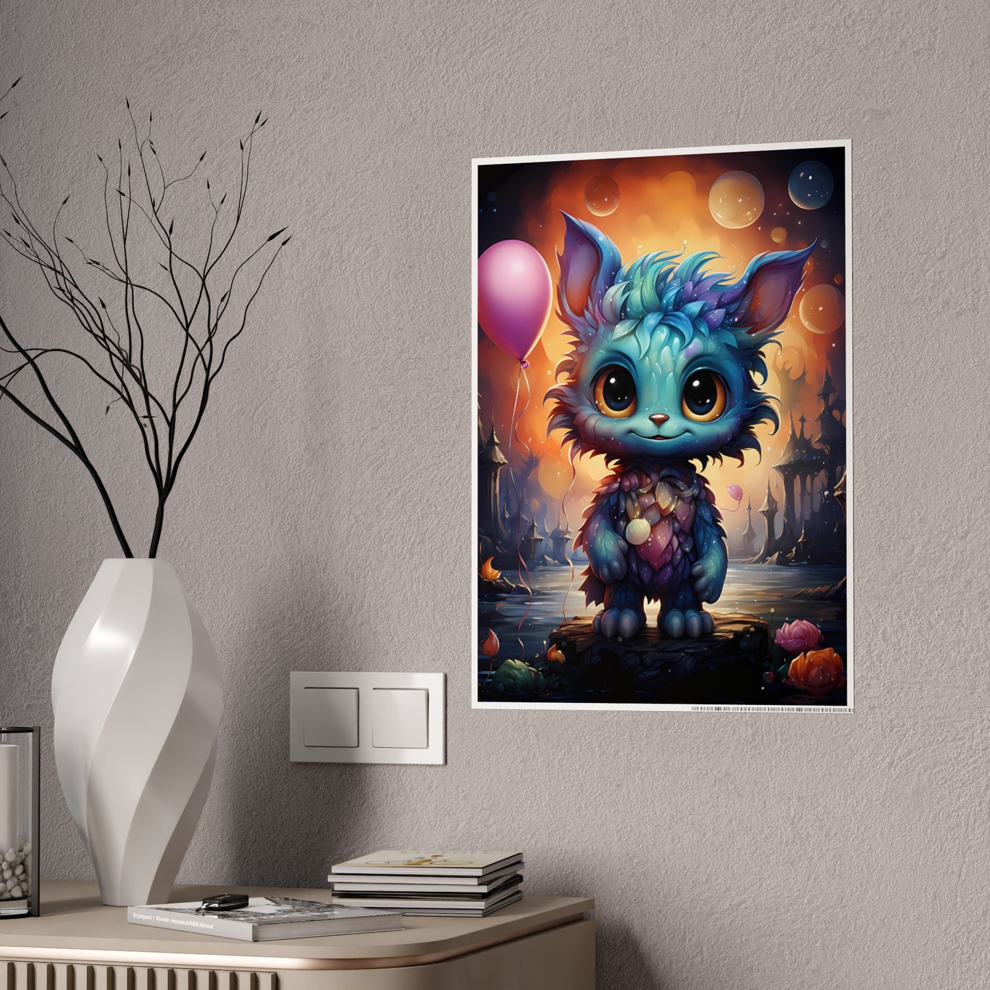 Whimsical Creature Poster, Fantasy Wall Décor, Kids Room Decor - VYBE Shop