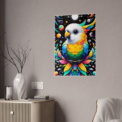 Colorful Bird Poster, Glossy Art Print - VYBE Shop