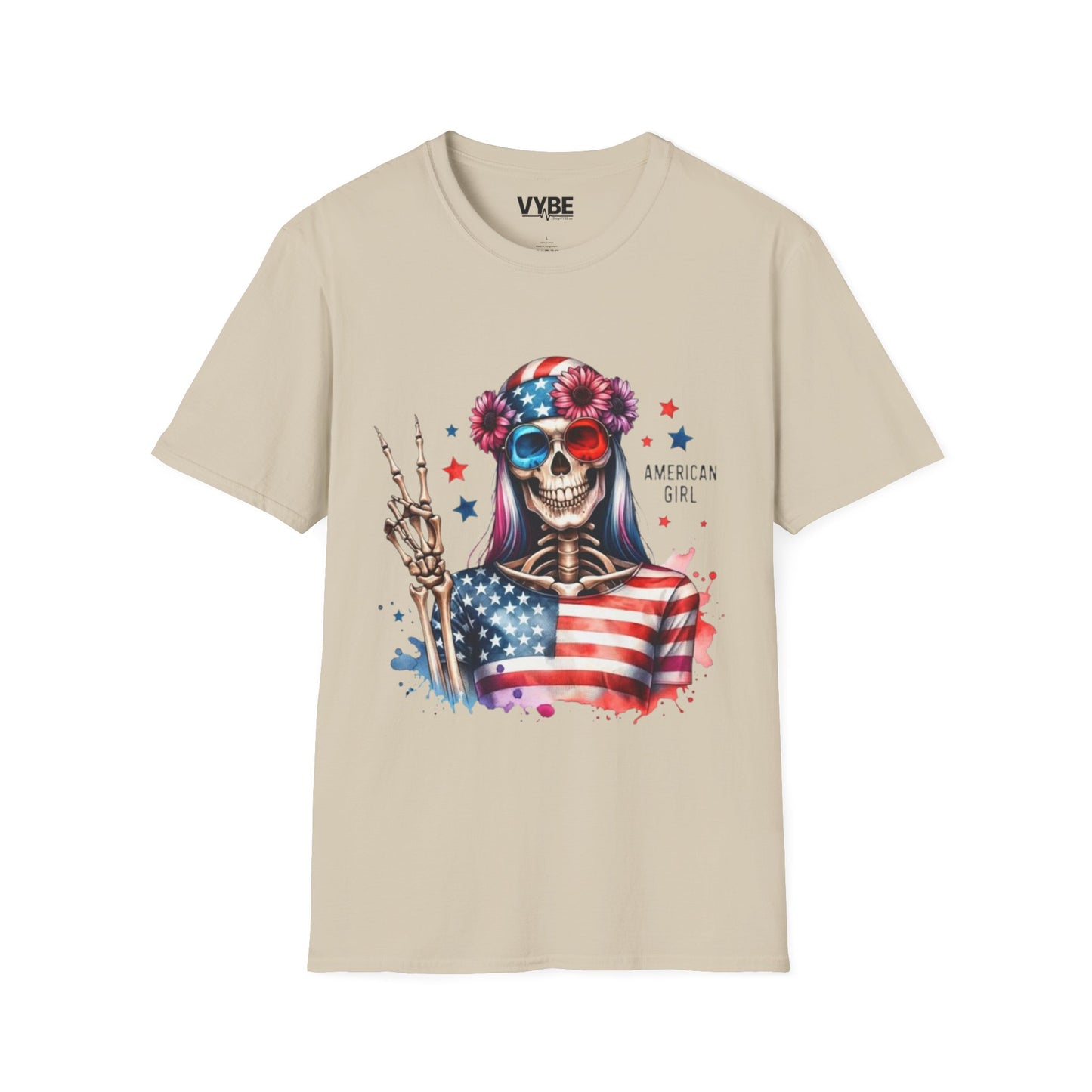 American Girl Skeleton T-Shirt - VYBE