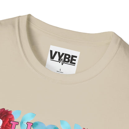 Funny- Floral Quote T-Shirt with 'I Hate Morning People' Design, Casual Wear, Humor Apparel - VYBE Shop