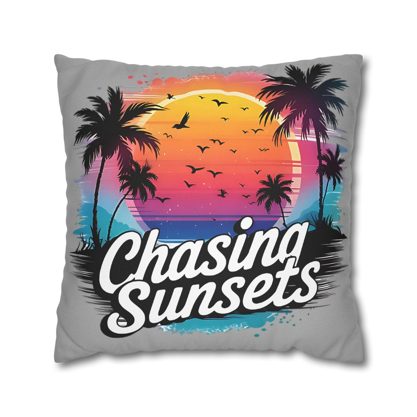 Sunset Vibes Pillowcase - Tropical Decor for Relaxation and Beach House Gifts - VYBE Shop