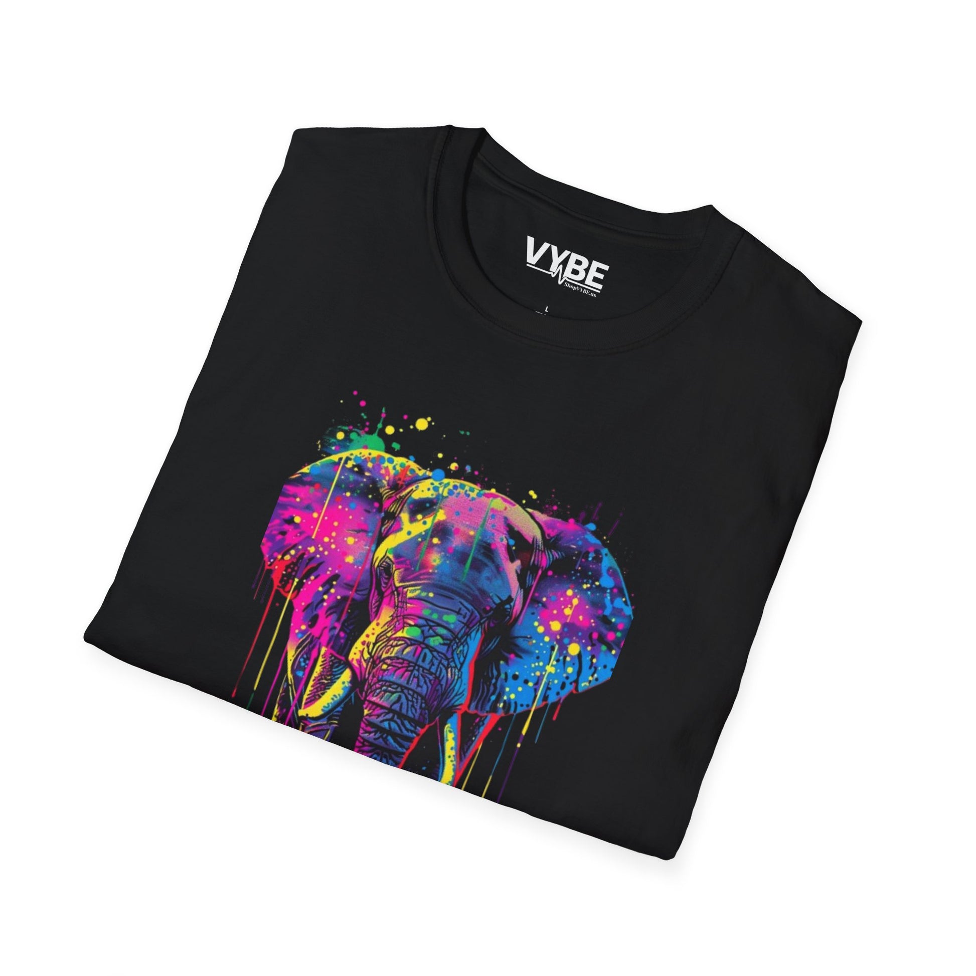Colorful Elephant Graphic T-Shirt - VYBE
