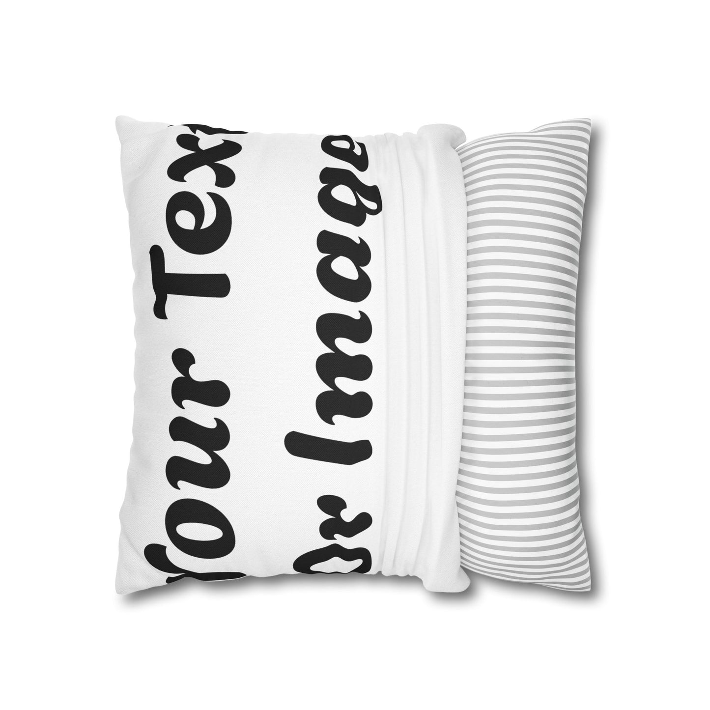 Customizable Pillowcase - Personalized Spun Polyester Throw Pillowcase for Unique Home Decor - VYBE Shop