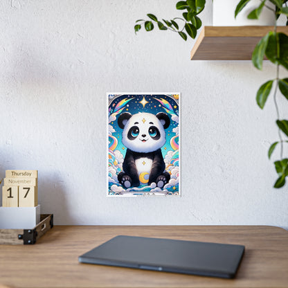 Cute Panda Wall Art - Kawaii Gloss Poster for Adorable Home Decor - VYBE Shop