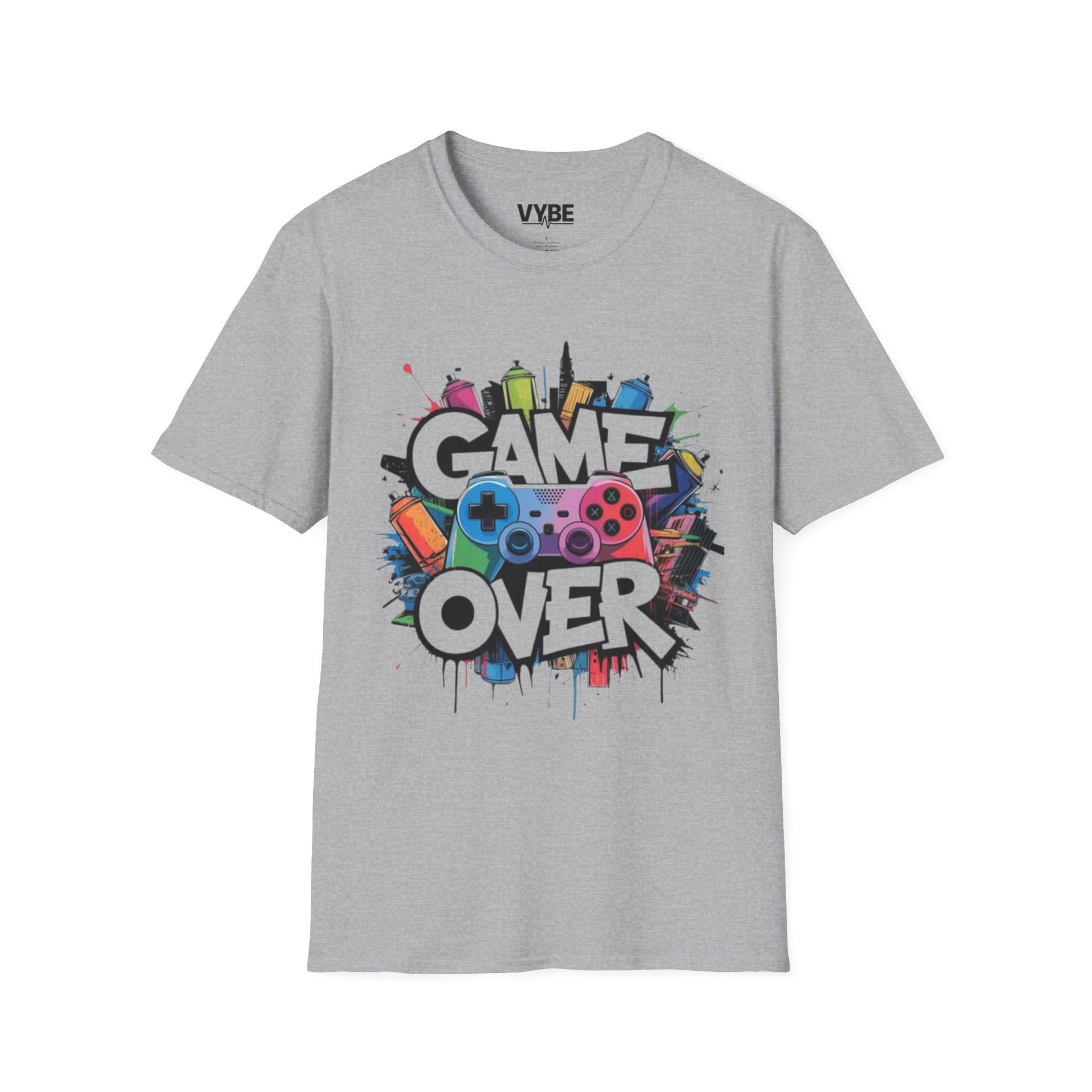 Gaming- Vibes Game Over Unisex T-Shirt, Great Gift For Gamers - VYBE Shop
