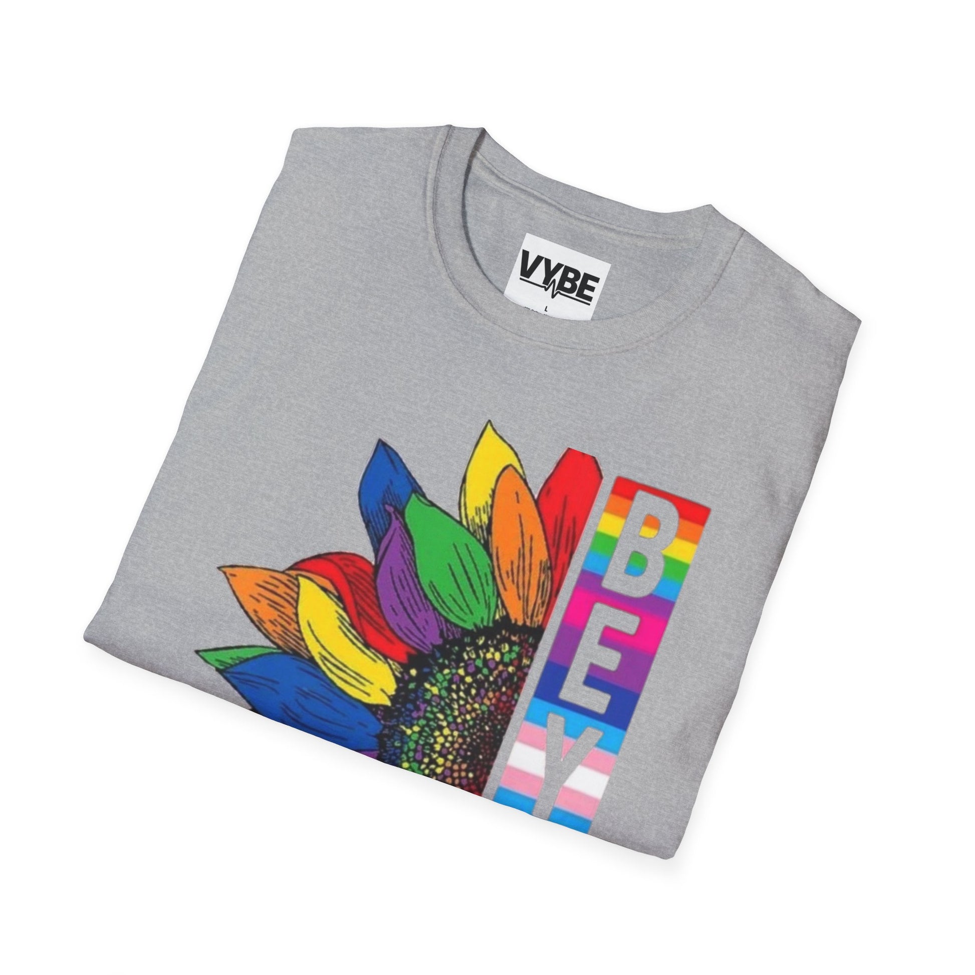 LGBTQ Colorful Sunflower Pride Be You T-Shirt - VYBE Shop