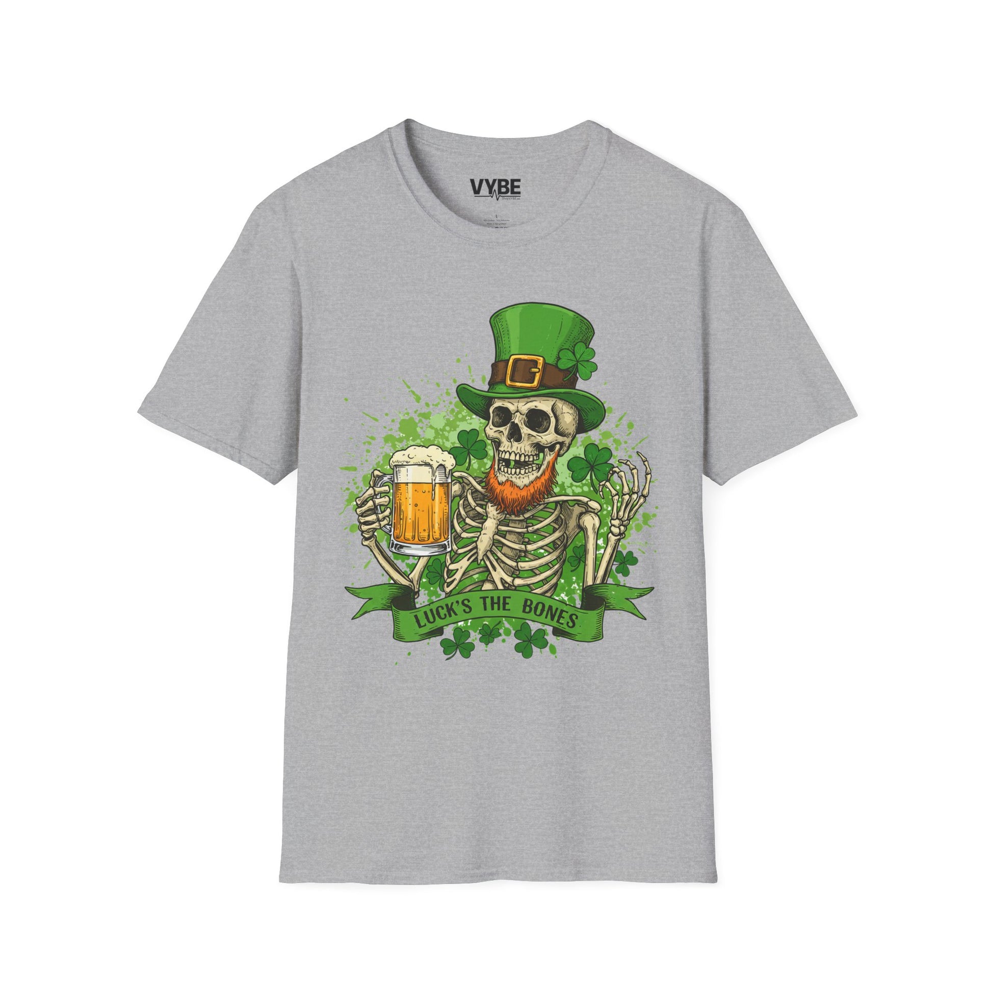 St. Patrick's Day Skeleton T-Shirt - VYBE