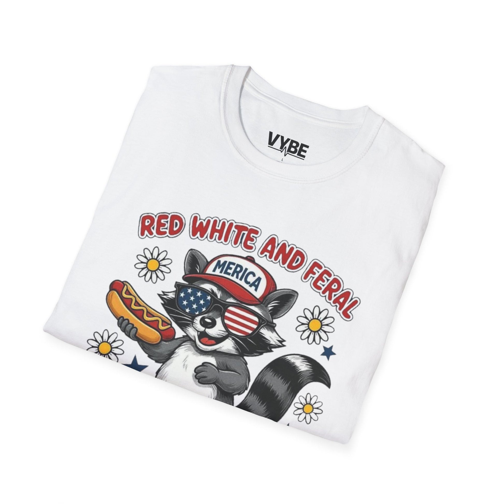 July 4th- Red White And Feral T-Shirt - VYBE Shop