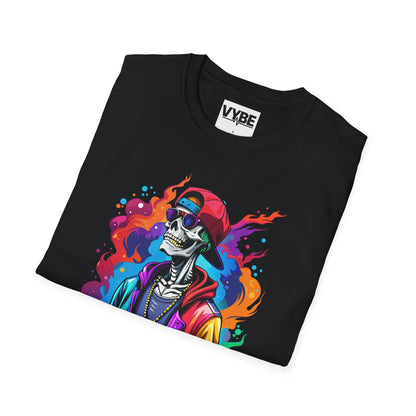Vibrant Urban Skeleton T-Shirt - VYBE Shop