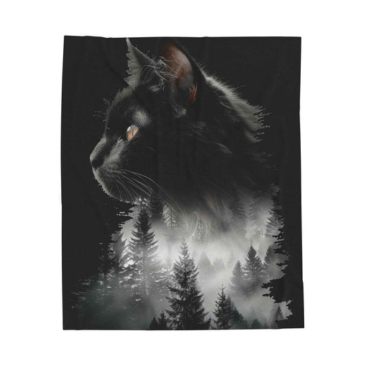Mystical Cat Plush Blanket