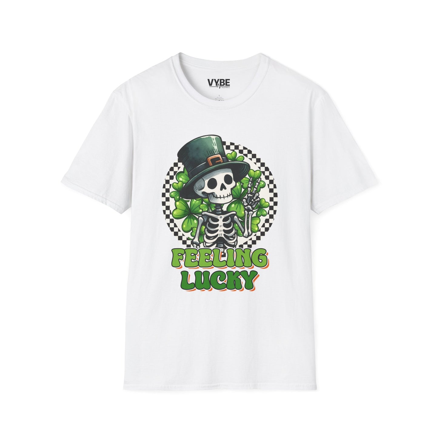 Feeling Lucky Skeleton St. Patrick's Day T-Shirt - VYBE