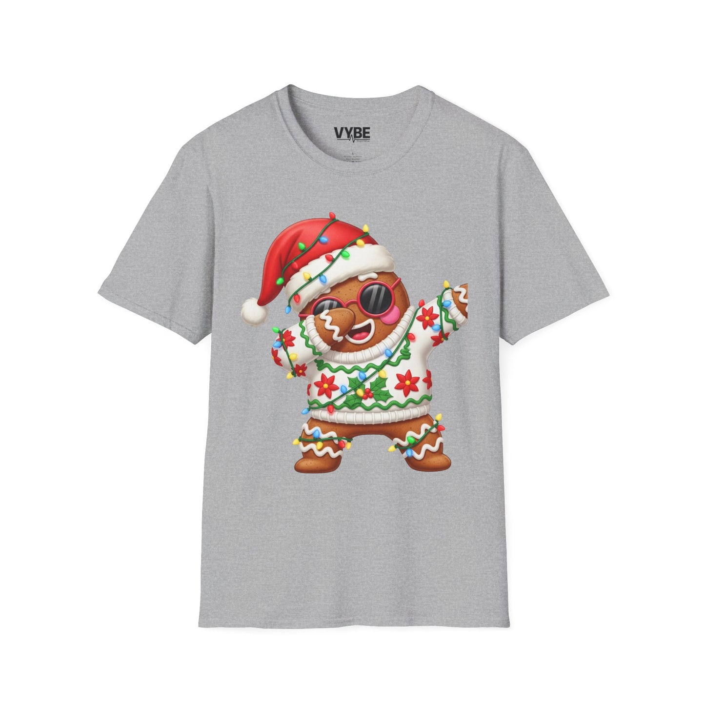 Gingerbread Dab Christmas T-Shirt - VYBE