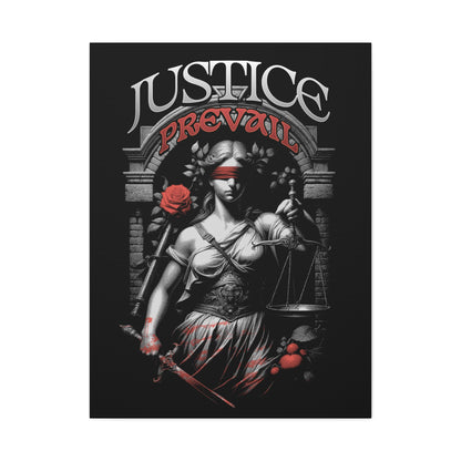 Justice Prevail Canvas Art Print, Wall Decor for Lawyers, Gift for Activists, Office Wall Art, Inspirational Home Decoration - VYBE Shop